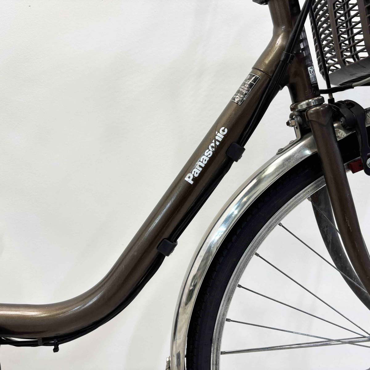 中古電動自転車 パナソニック ビビTX ブラウン 26インチ YL052
