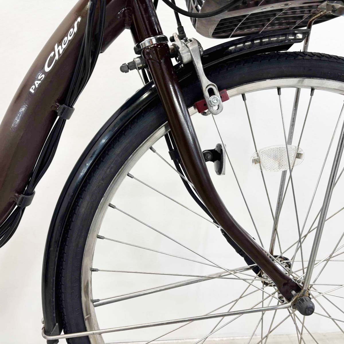 中古電動自転車 ヤマハ PAS チア ブラウン 24インチ YL053