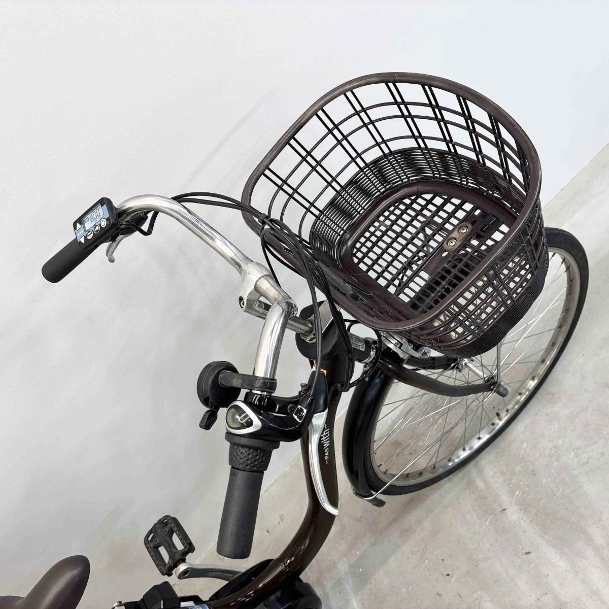 中古電動自転車 ヤマハ PAS ウィズ ブラウン 26インチ YL054