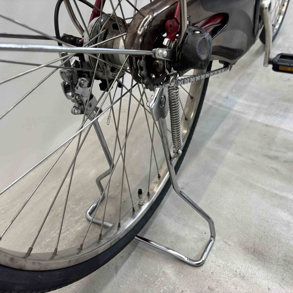 中古電動自転車 パナソニック ビビDX レッド 26インチ YL057