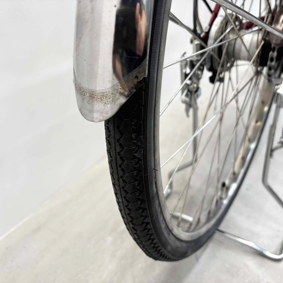 中古電動自転車 パナソニック ビビDX レッド 26インチ YL057