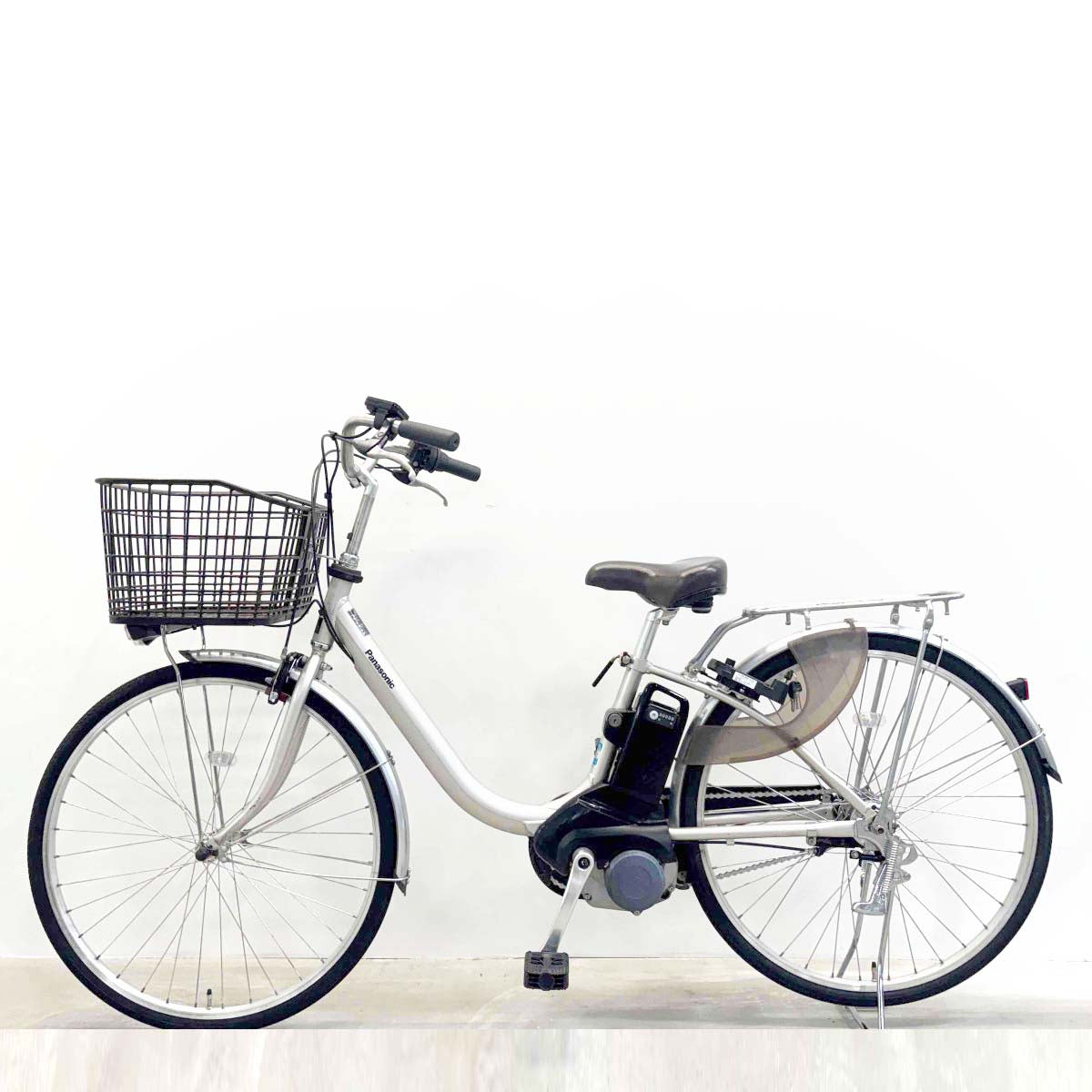 中古電動自転車 パナソニック ビビL シルバー 26インチ YL058