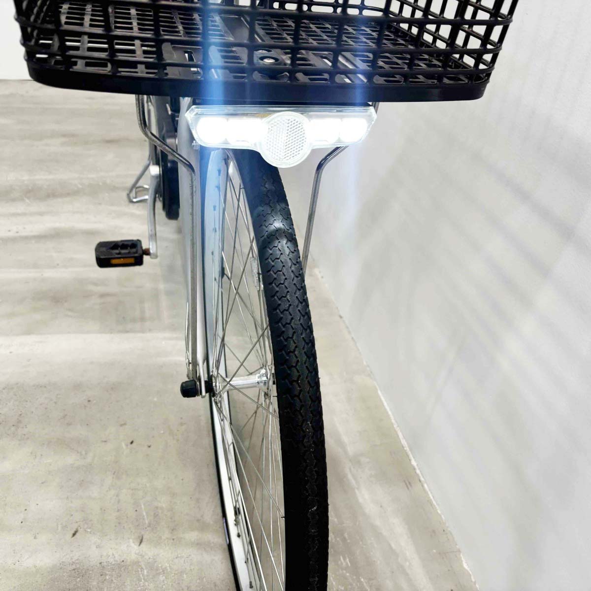 中古電動自転車 パナソニック ビビL シルバー 26インチ YL058