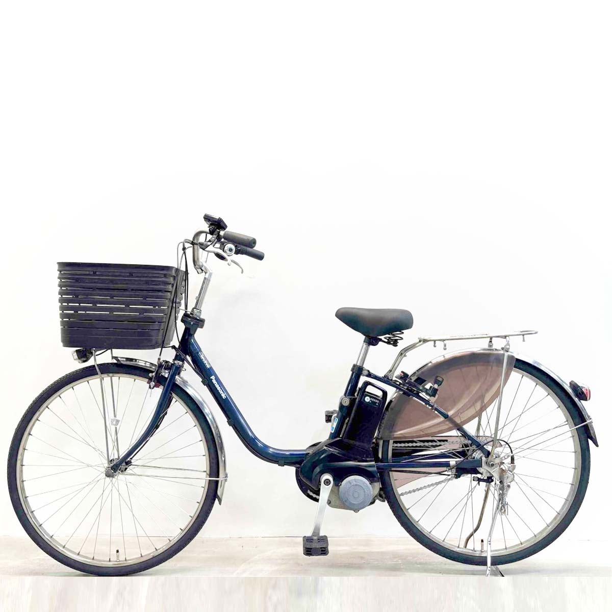 中古電動自転車 パナソニック ビビDX ブルー 26インチ YL059