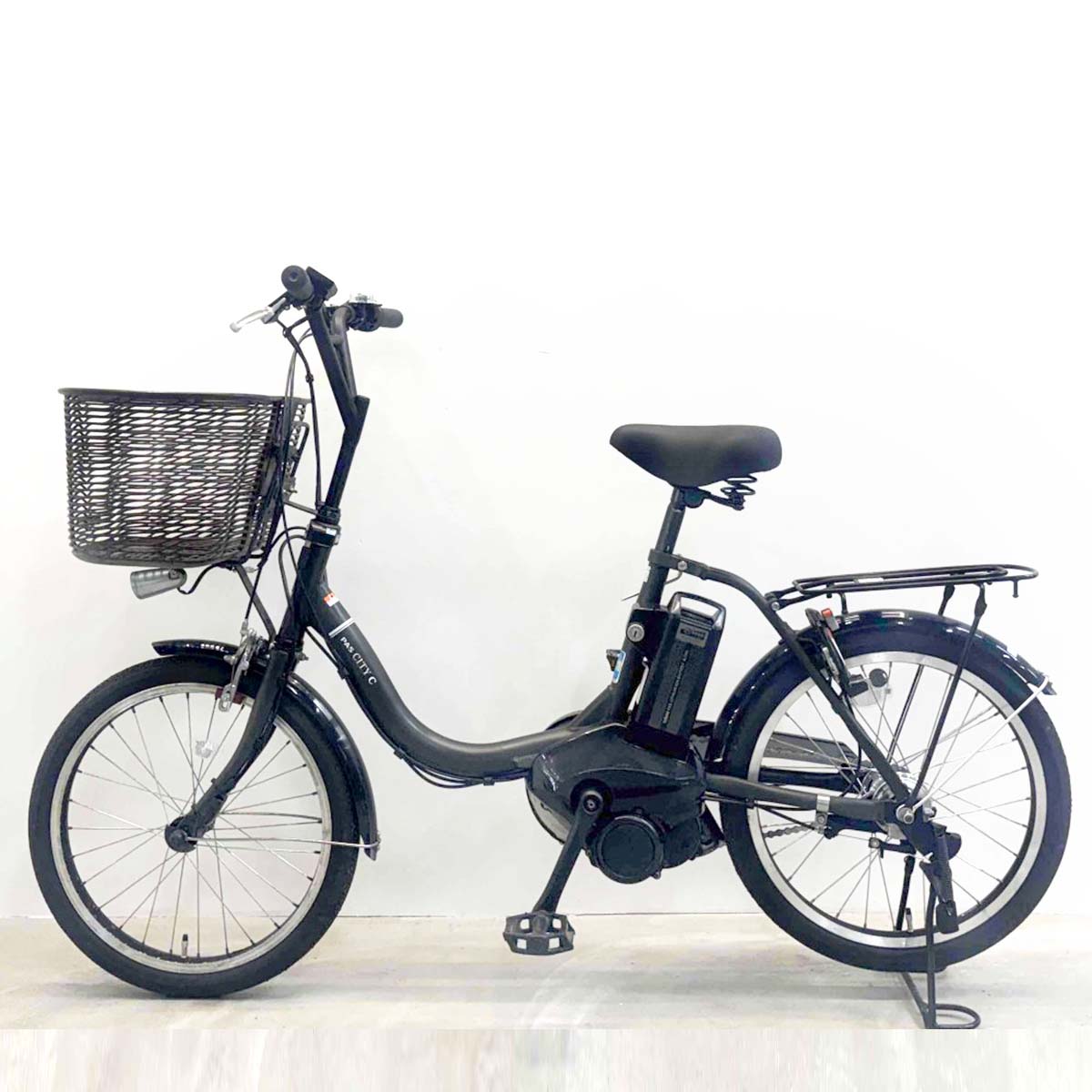 中古電動自転車 ヤマハ PAS シティC カーキ 20インチ YL060