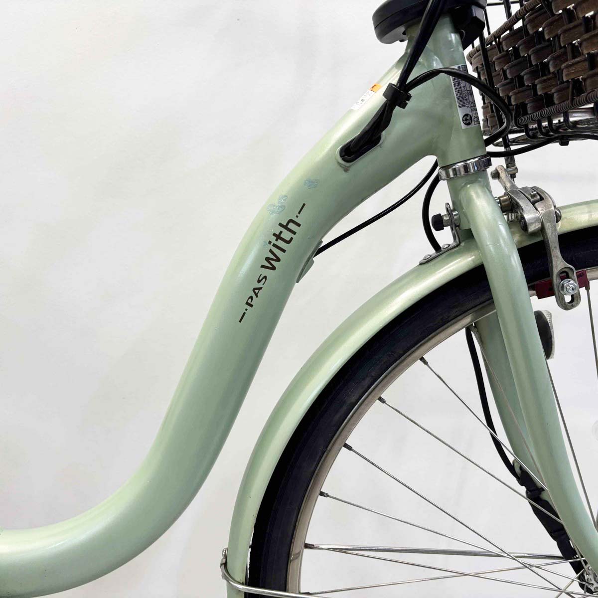 中古電動自転車 ヤマハ PAS ウィズDX グリーン 26インチ YL062