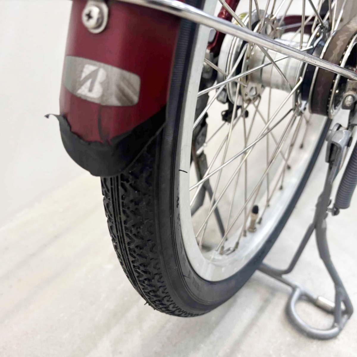 中古電動自転車 ブリヂストン フロンティア ラクット レッド 20インチ YL064