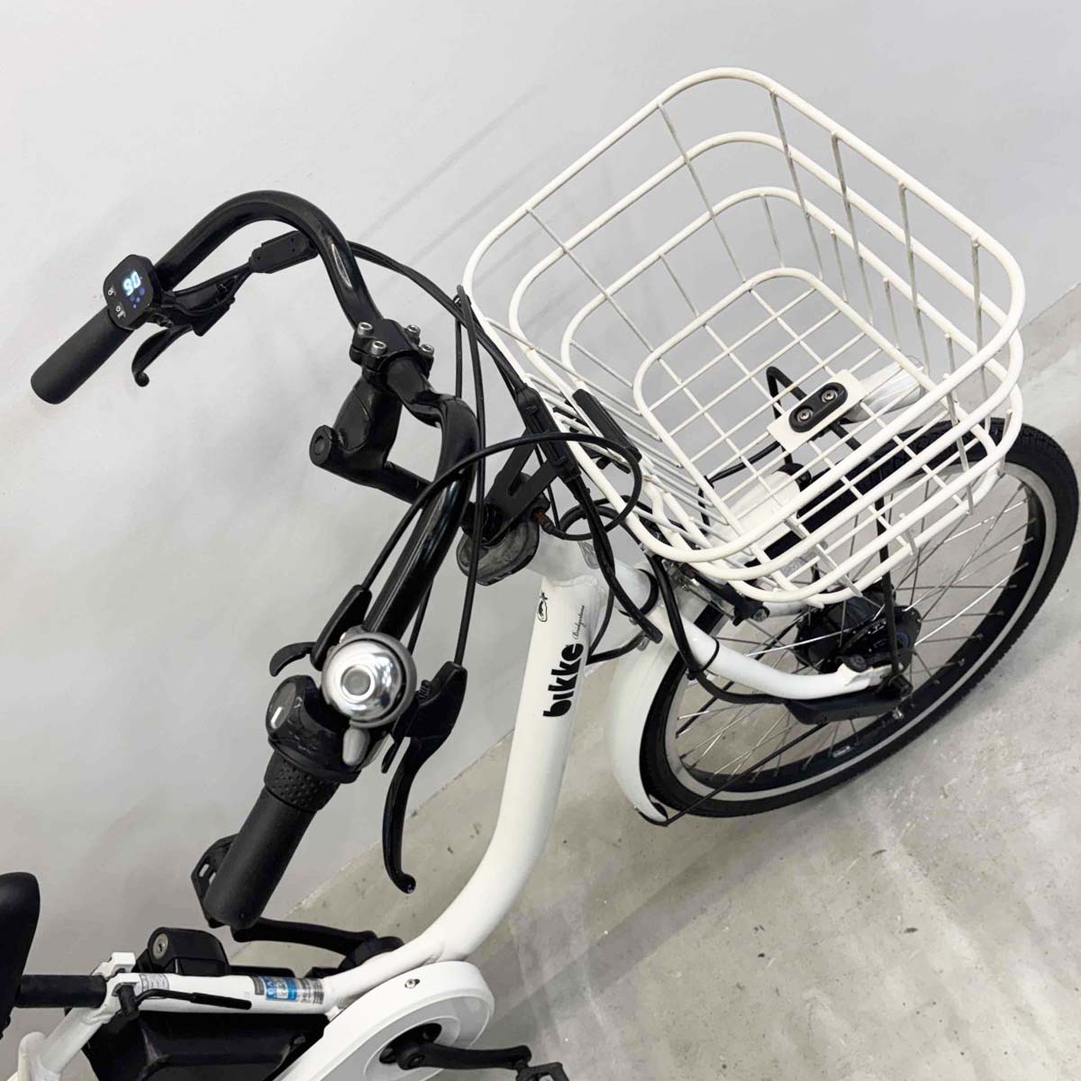 中古電動自転車 ブリヂストン ビッケモブdd ホワイト 24×20インチ YL070