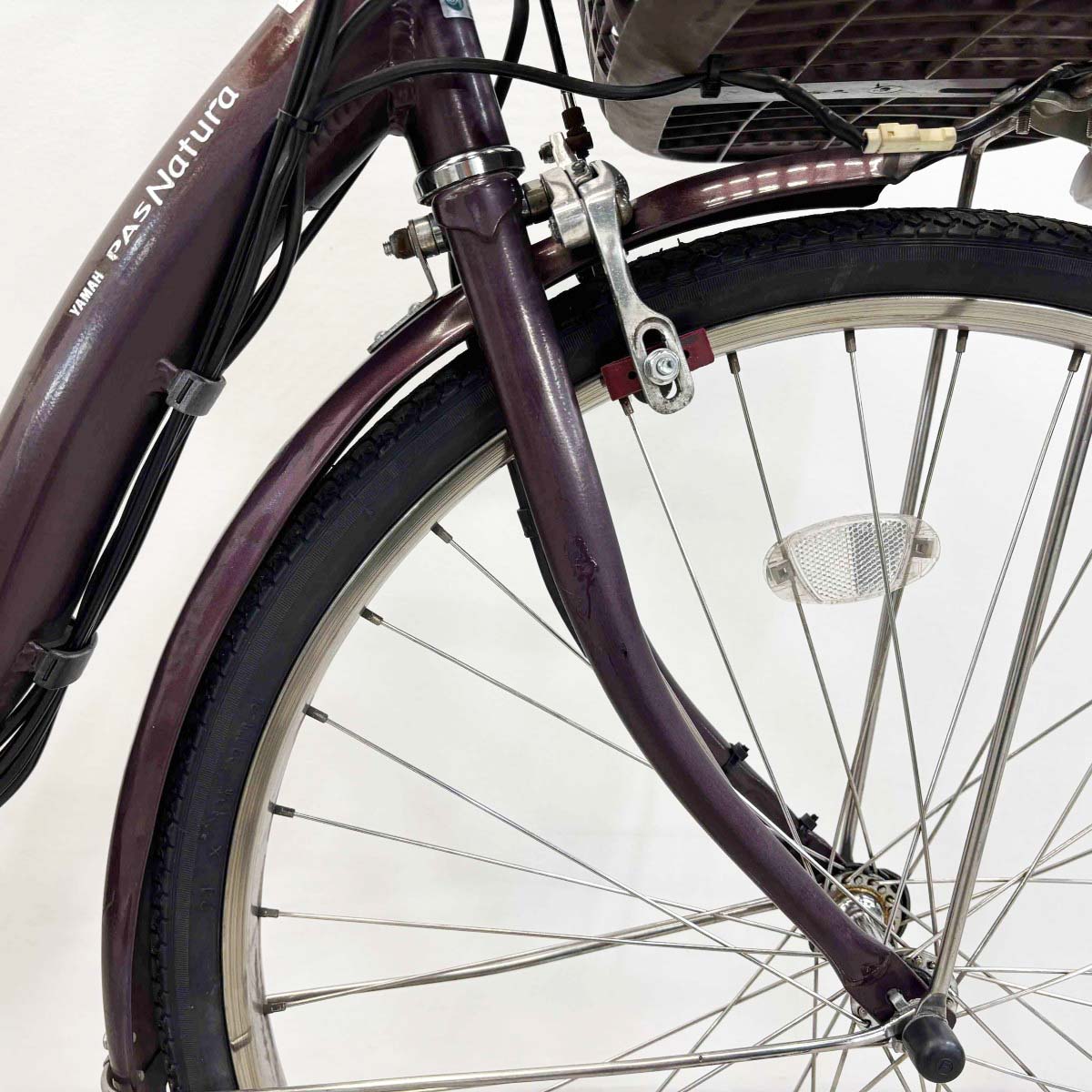 中古電動自転車 ヤマハ PAS ナチュラL DX パープル 24インチ YL072