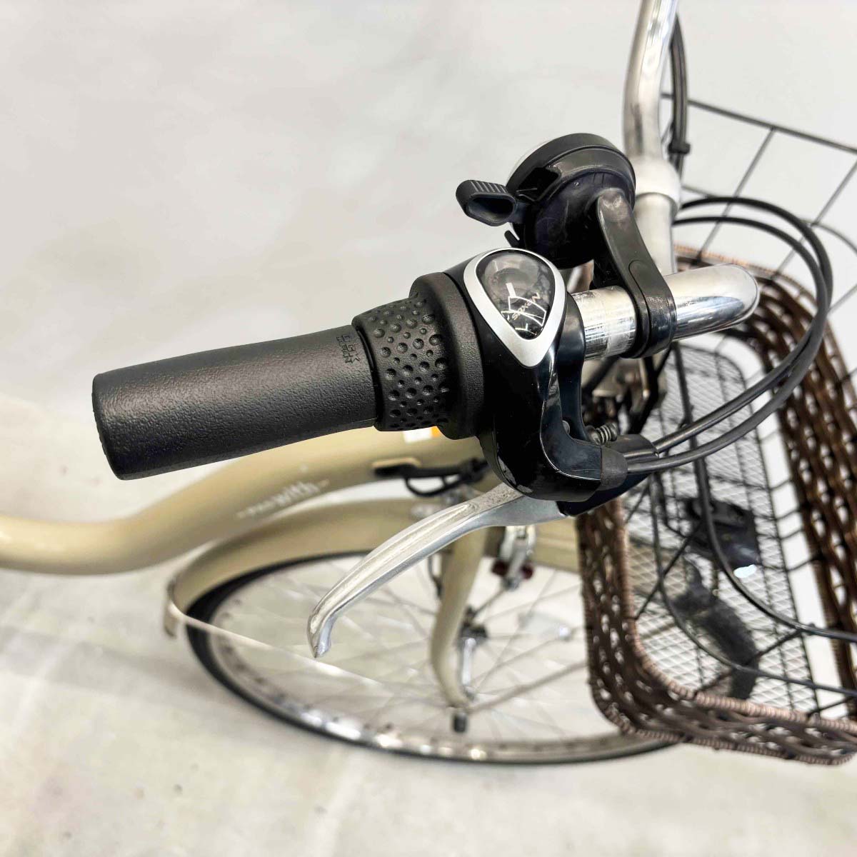 中古電動自転車 ヤマハ PAS ウィズDX ベージュ 26インチ YL074