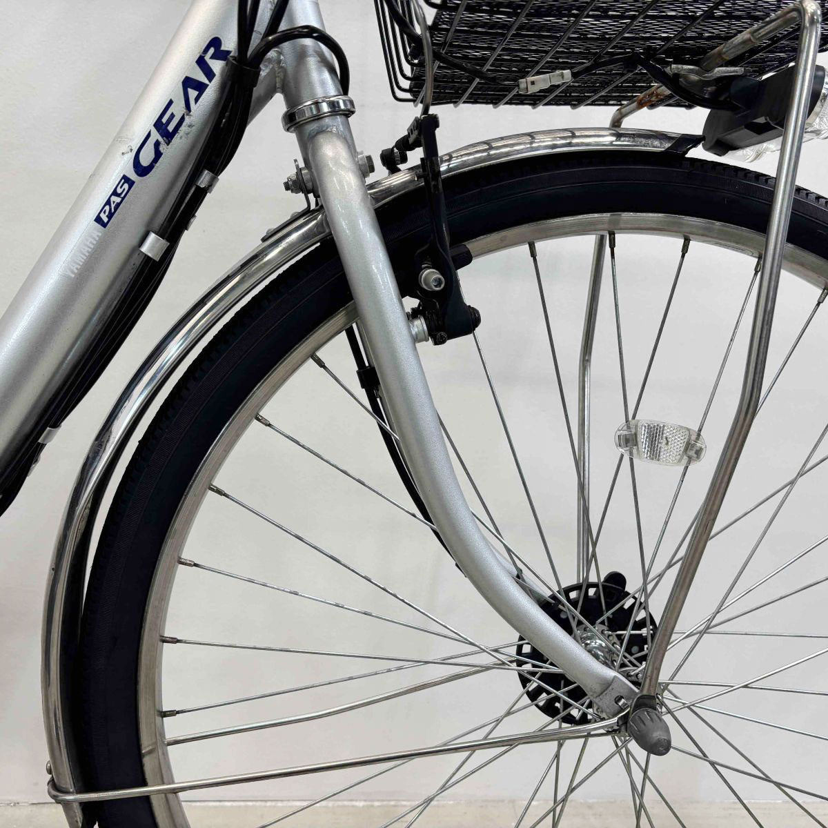 中古電動自転車 ヤマハ PAS ギアU シルバー 26インチ YL077