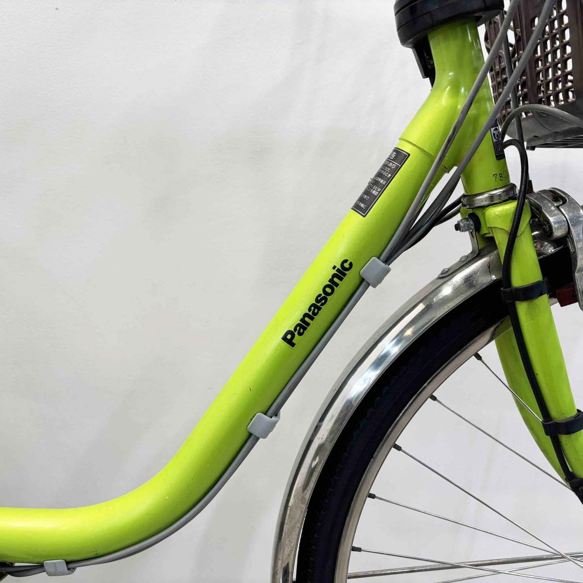 中古電動自転車 パナソニック ビビDX グリーン 26インチ YL084