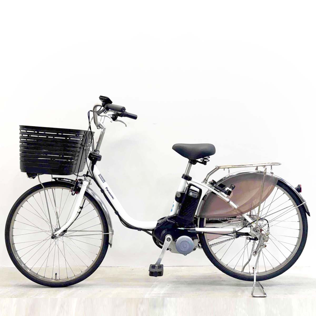 中古電動自転車 パナソニック ビビDX ホワイト 24インチ YL089
