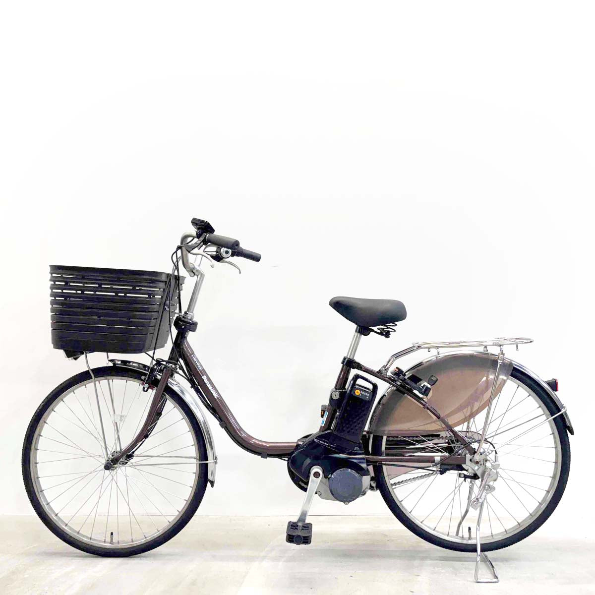 中古電動自転車 パナソニック ビビDX ブラウン 24インチ YL093