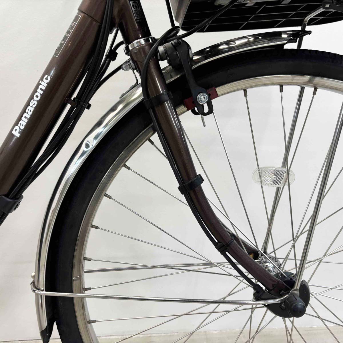 中古電動自転車 パナソニック ビビDX ブラウン 24インチ YL093