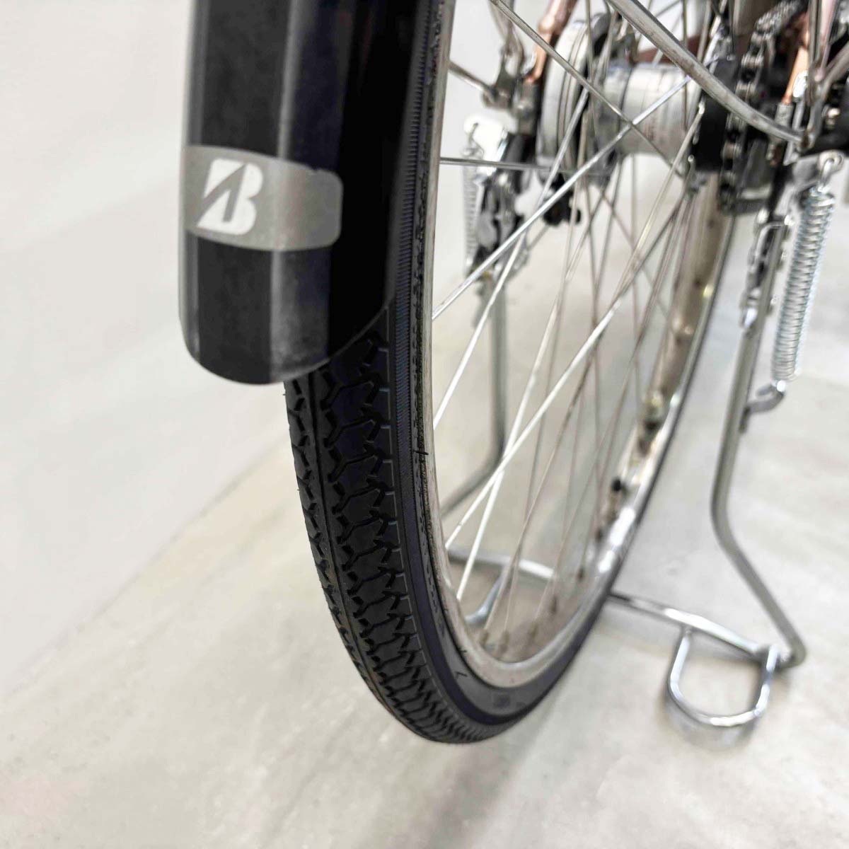 中古電動自転車 ブリヂストン アシスタDX ピンク 26インチ YL096