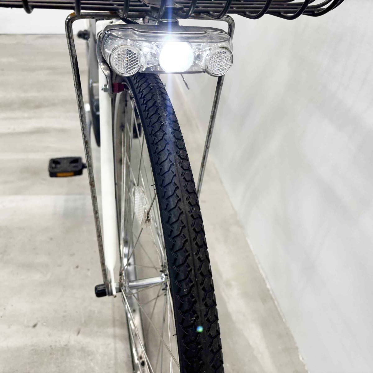 中古電動自転車 ヤマハ PAS ナチュラXL DX ホワイト 26インチ YL097