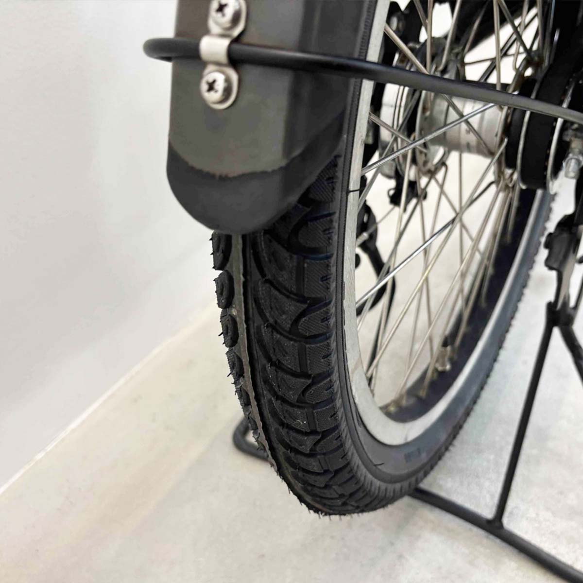 中古電動自転車 ブリヂストン ビッケグリ グレー 24×20インチ YL103