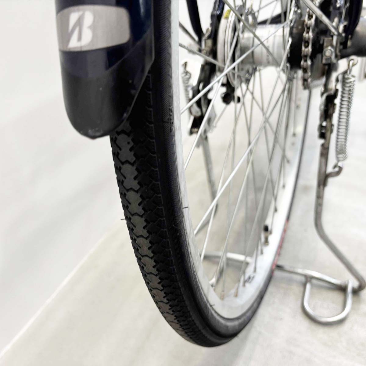中古電動自転車 ブリヂストン アシスタU STD ブルー 26インチ YL105