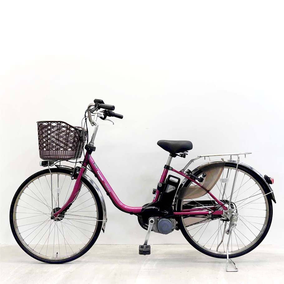 中古電動自転車 パナソニック ビビEX ピンク 26インチ YL106