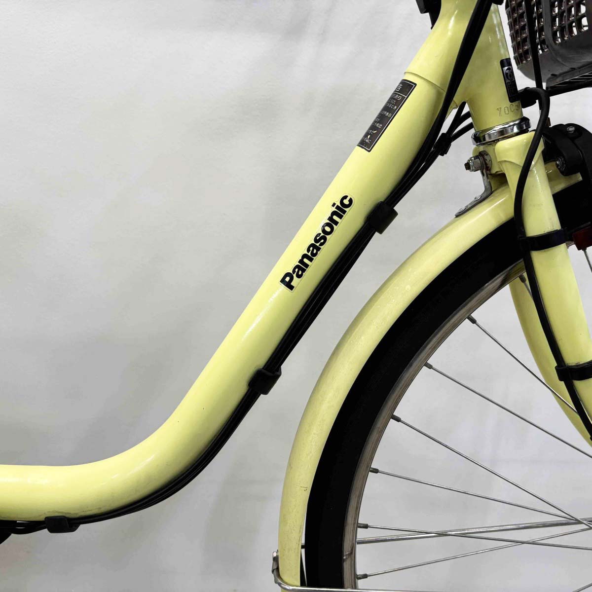 中古電動自転車 パナソニック ビビスタイル イエロー 26インチ YL107