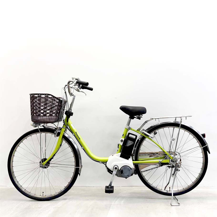 中古電動自転車 パナソニック ビビDX グリーン 26インチ YL109