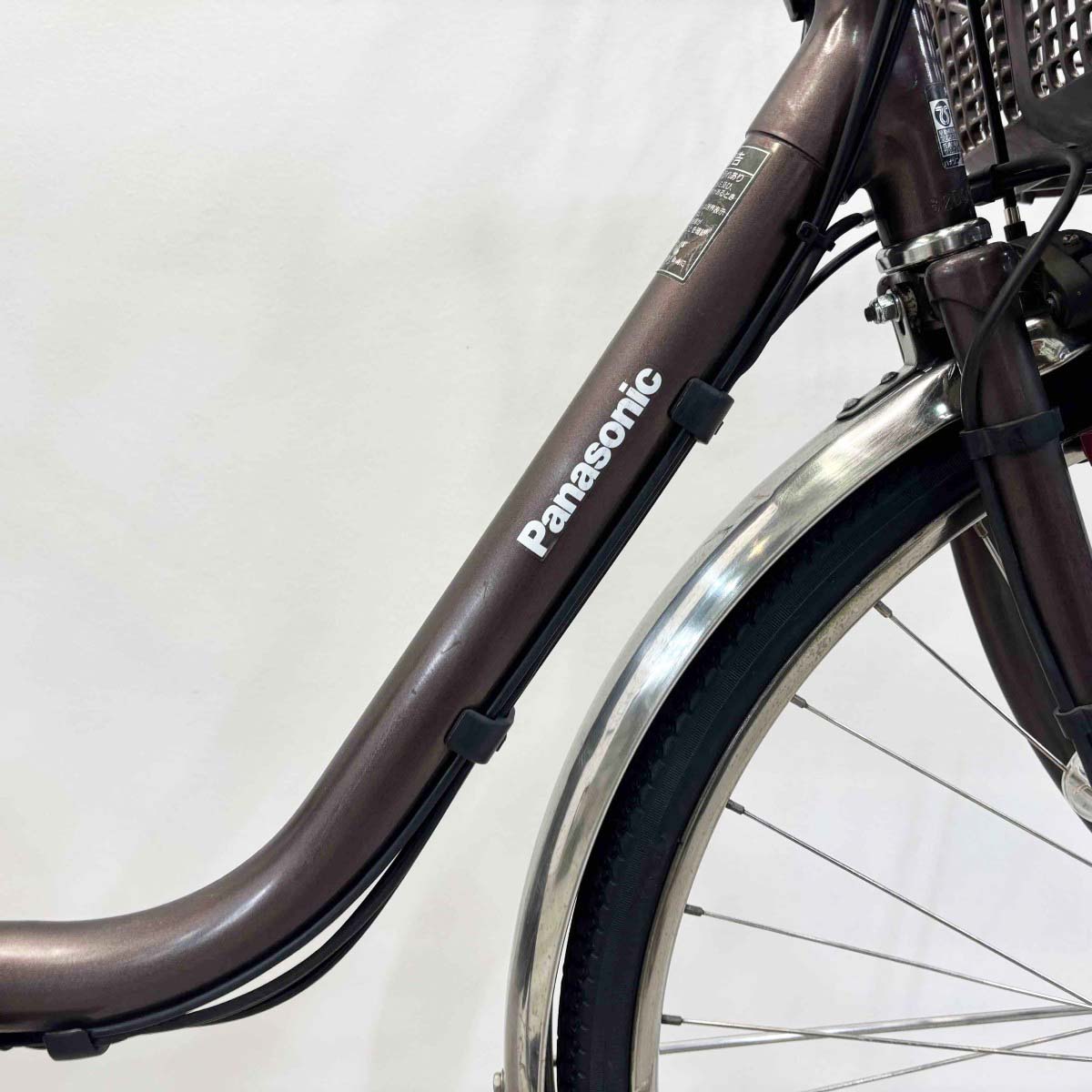 中古電動自転車 パナソニック ビビDX ブラウン 26インチ YL111