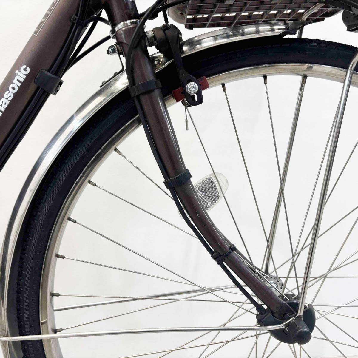 中古電動自転車 パナソニック ビビDX ブラウン 26インチ YL111