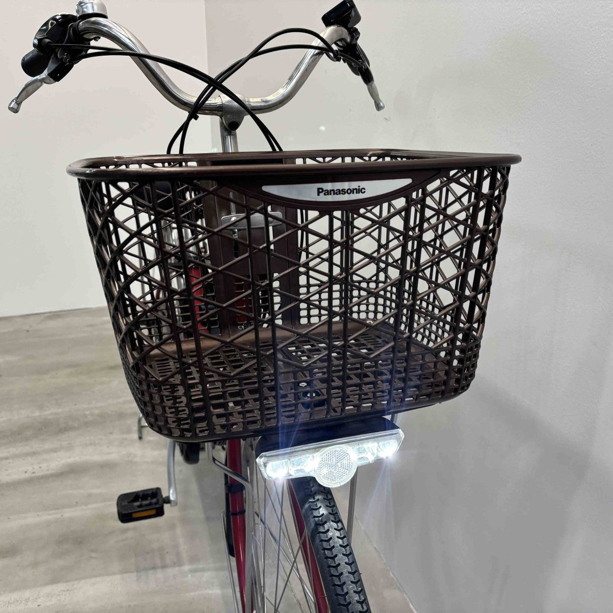 中古電動自転車 パナソニック ビビDX レッド 26インチ YL112